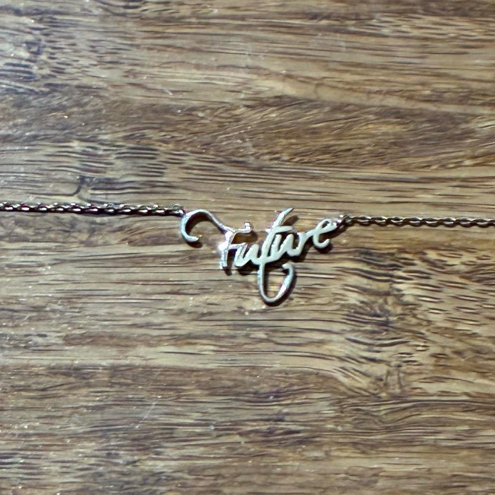 Gold 'Future' Script Bracelet